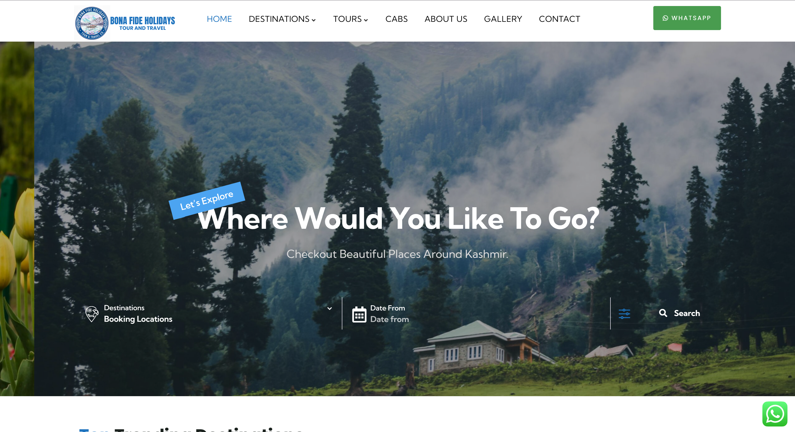 Bonafide Holidays – Travel & Tourism Website Development